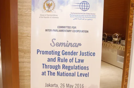 SEMINAR PROMOTING GENDER JUSTICE AND RULE OF LAW THROUGH REGULATION AT THE NATIONAL LEVEL